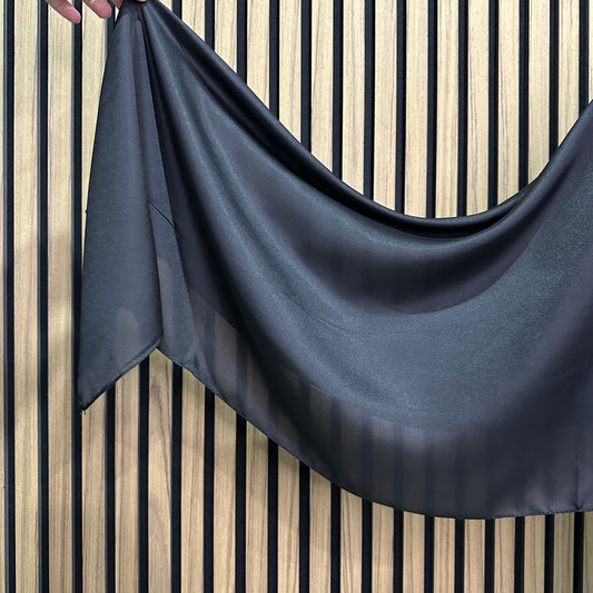 Black Silk Satin